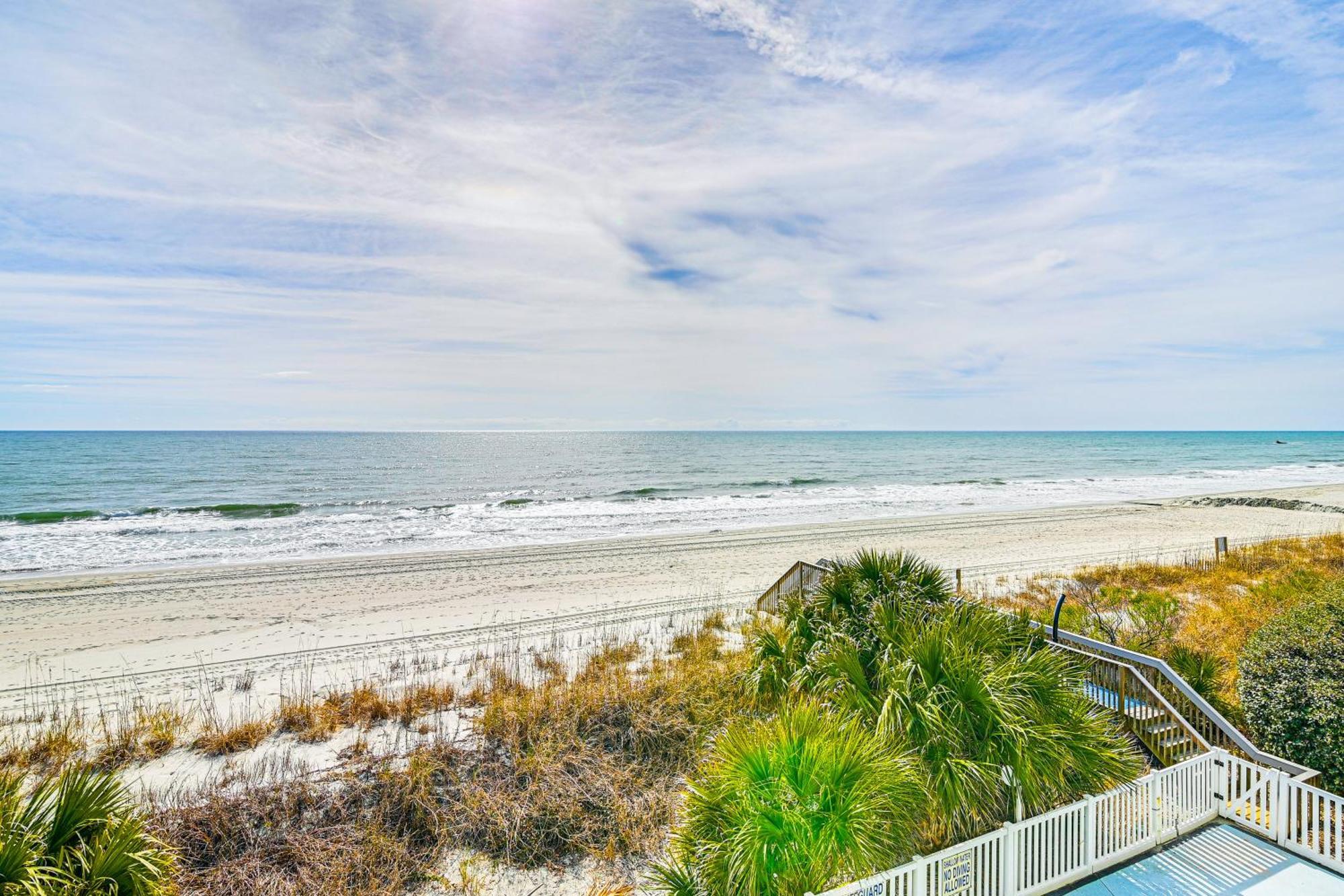 On-The-Beach Escape Oceanfront In Surfside! Myrtle Beach Exteriör bild