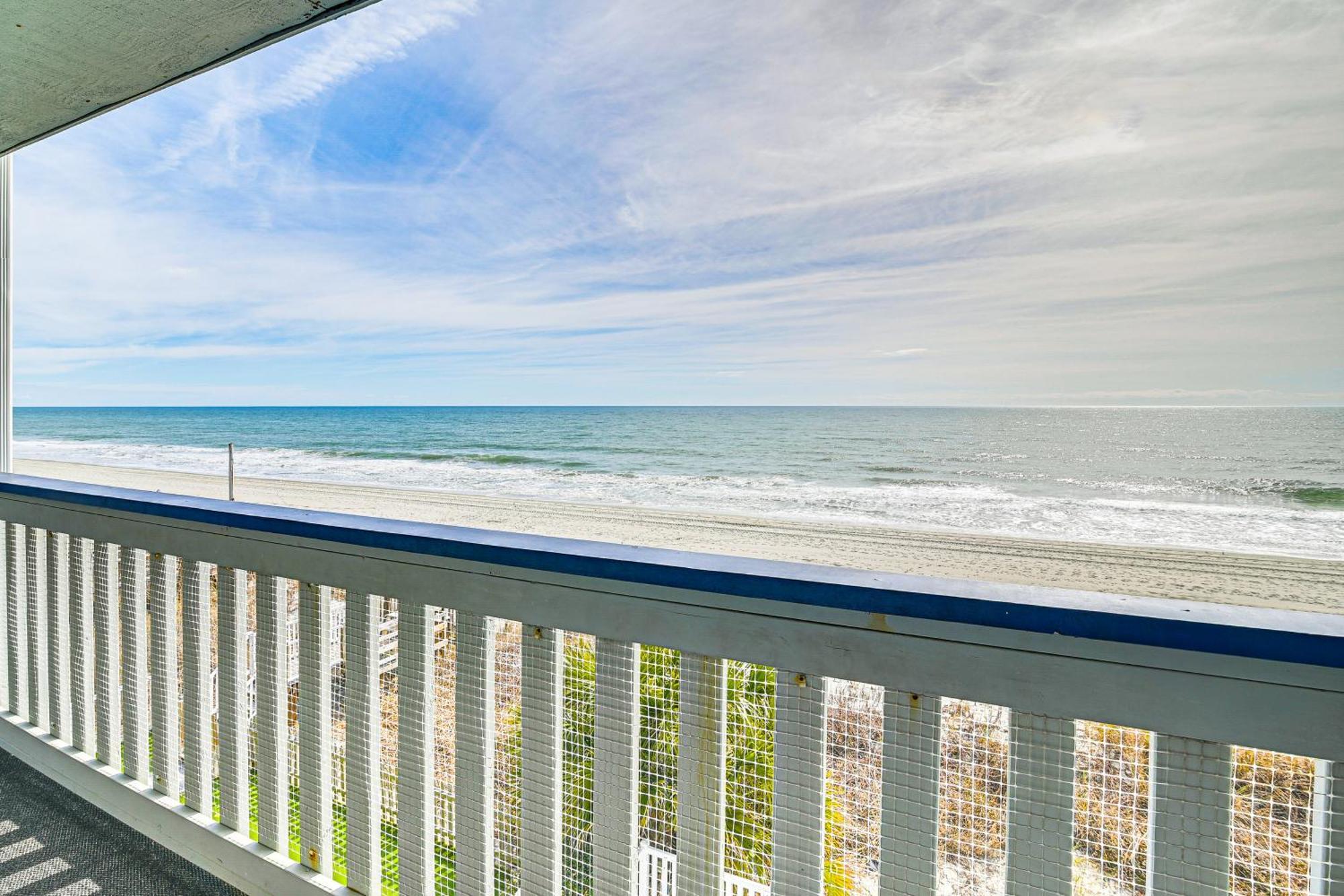 On-The-Beach Escape Oceanfront In Surfside! Myrtle Beach Exteriör bild